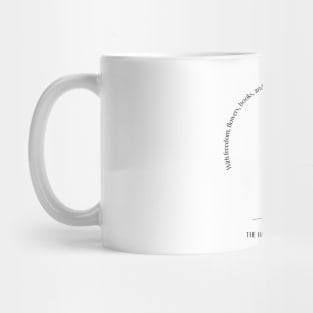 Who Could Not Be Happy? - Oscar Wilde Quote (Sketched) Mug